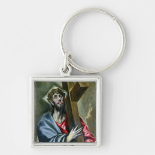 Christ Clasping the Cross, 1600-10 (oil on canvas) Key Ring