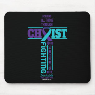 Christ Cross Suicide Awareness Mental Health Mouse Pad