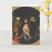 Christ crowned with Thorns Card (Yellow Flower)