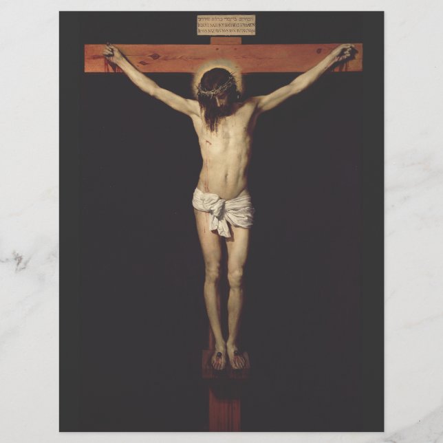 Christ Crucified by Diego Velazquez Flyer (Front)