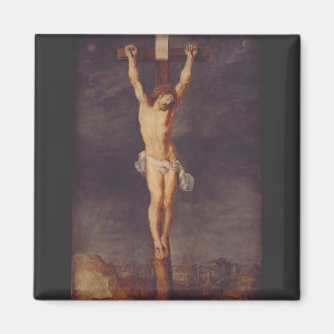 Christ dead on the cross by Peter Paul Rubens Magnet