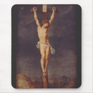 Christ dead on the cross by Peter Paul Rubens Mouse Pad