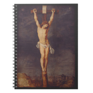Christ dead on the cross by Peter Paul Rubens  Notebook