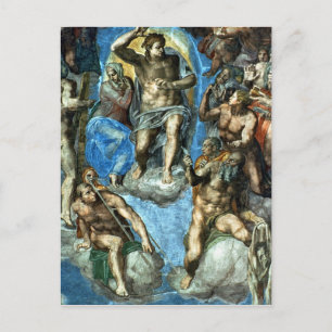 Christ, detail from 'The Last Judgement' Postcard
