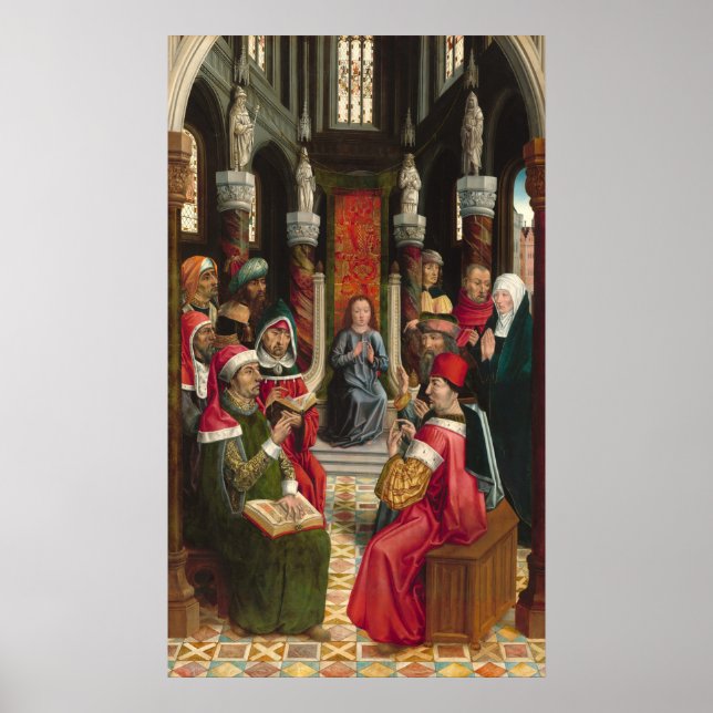 Christ & Doctors - Catholic Kings Fine Art Poster (Front)