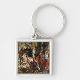 Christ Driving the Merchants from the Temple Key Ring