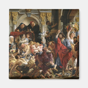 Christ Driving the Merchants from the Temple Magnet