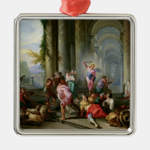 Christ Driving the Merchants from the Temple Metal Tree Decoration