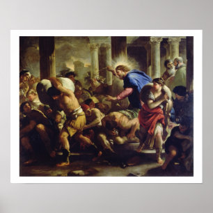 Christ Driving the Merchants from the Temple Poster