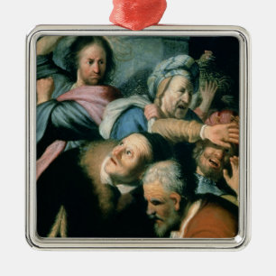 Christ Driving the Moneychangers Metal Ornament
