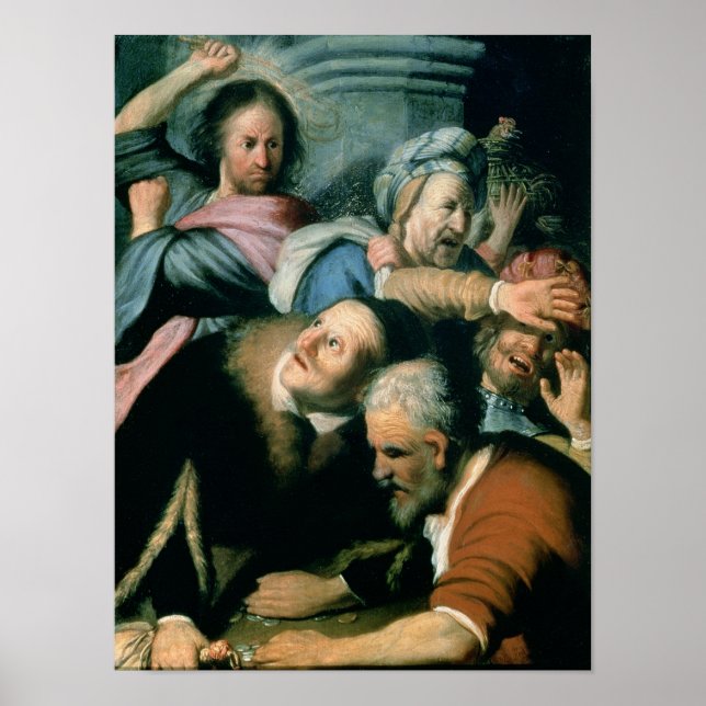 Christ Driving the Moneychangers Poster (Front)