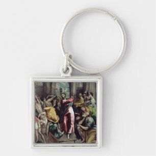 Christ Driving the Traders from the Temple Key Ring