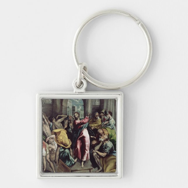 Christ Driving the Traders from the Temple Key Ring (Front)