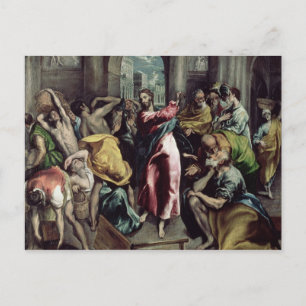 Christ Driving the Traders from the Temple Postcard