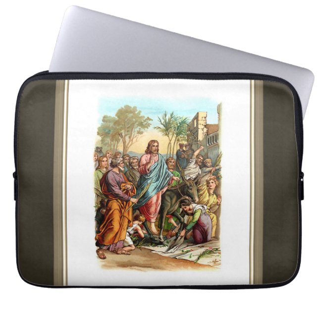 Christ Entering Jerusalem Laptop Sleeve (Front)