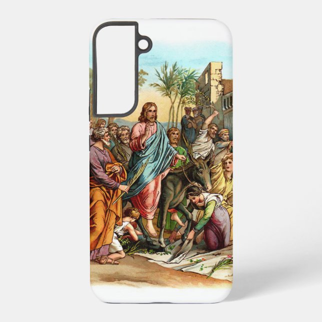 Christ Entering Jerusalem Samsung Galaxy S22+ Case (Back)