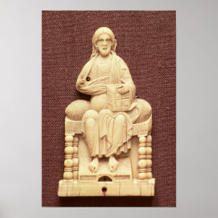 Christ enthroned, Byzantine, 10-11th century Poster
