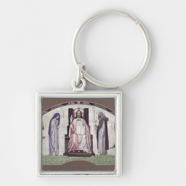 Christ Enthroned Key Ring (Front)
