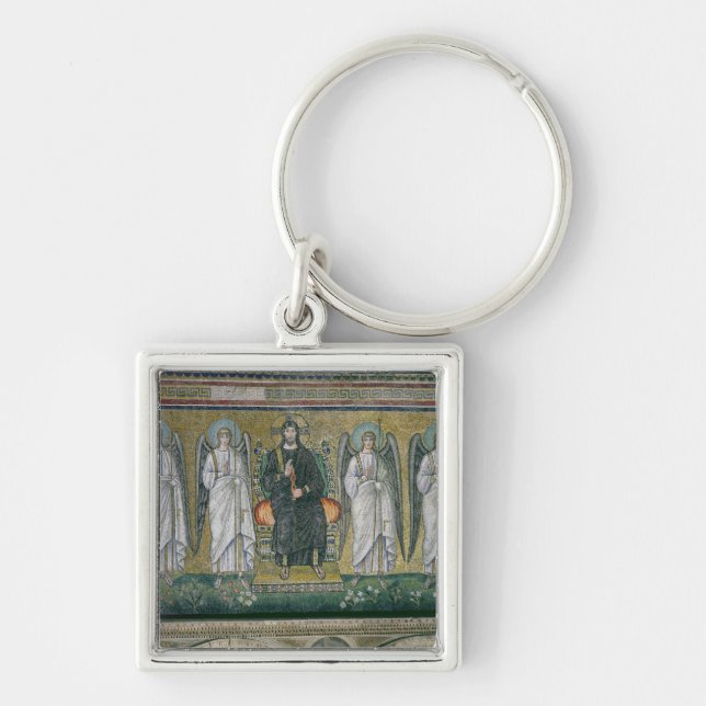 Christ enthroned with the angels 2 key ring (Front)