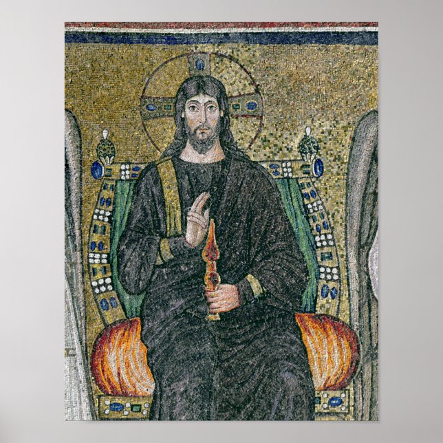 Christ enthroned with the angels poster (Front)