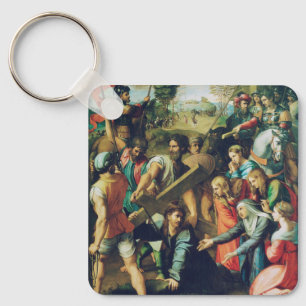 Christ Falling on the Way to Calvary Key Ring