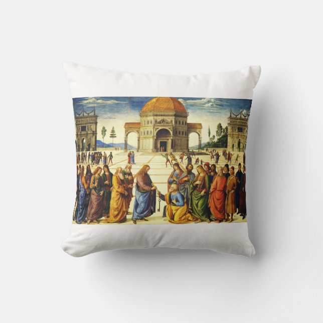 Christ Giving the Keys to Saint Peter Cushion (Front)