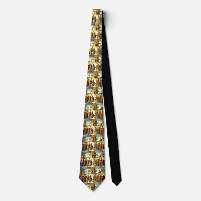 Christ Giving The Keys To Saint Peter Devotional  Tie (Front)