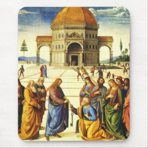 Christ Giving the Keys to Saint Peter Mouse Pad