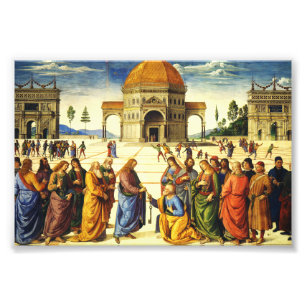 Christ Giving the Keys to Saint Peter Photo Print