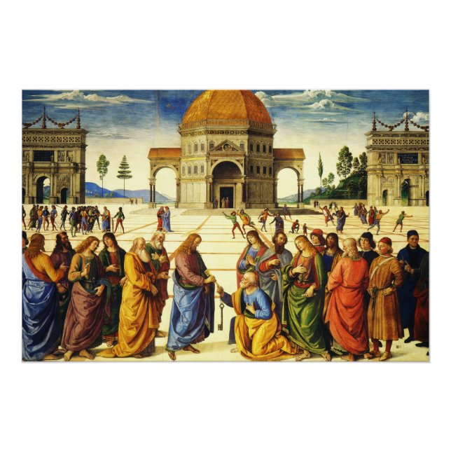 Christ Giving the Keys to Saint Peter Poster (Front)