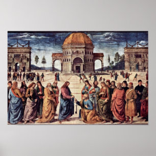 Christ Hands St. Peter The Keys To The Kingdom Poster