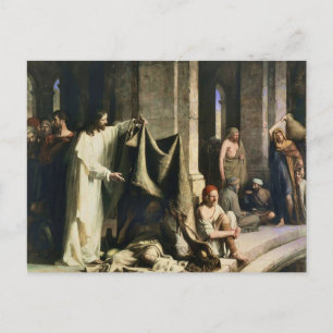 Christ Healing the Sick at Bethesda by Carl Bloch Postcard