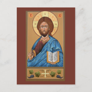 Christ Icon Prayer Card