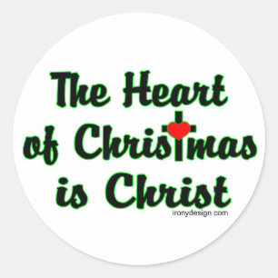 Christ in Christmas Classic Round Sticker