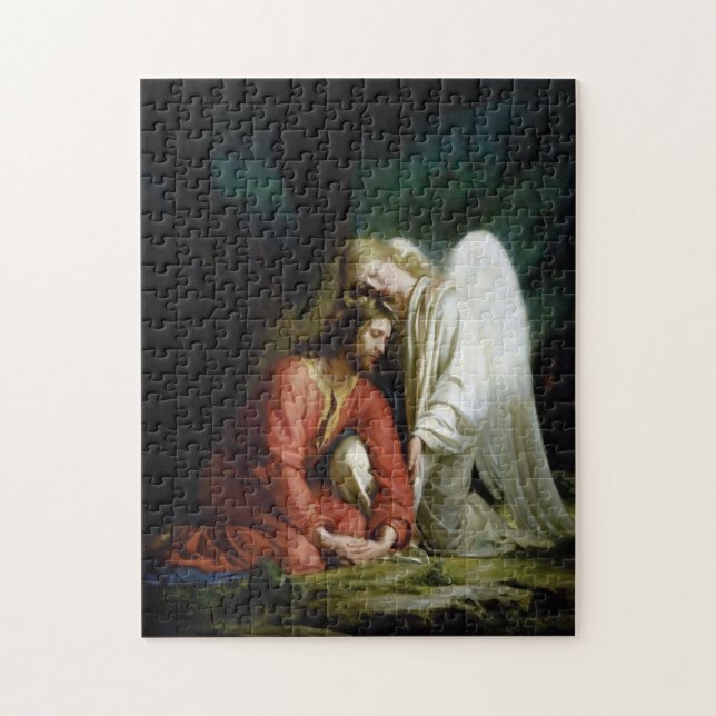 Christ in Gethsemane by Carl Bloch Puzzle (Vertical)