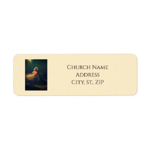 Christ in Gethsemane Custom Church Name Return Address Label