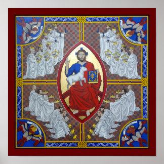 Christ in Majesty and the 24 Elders Poster Print