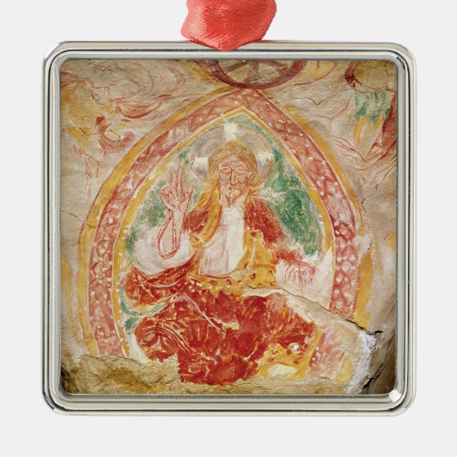 Christ in Majesty Metal Ornament (Front)
