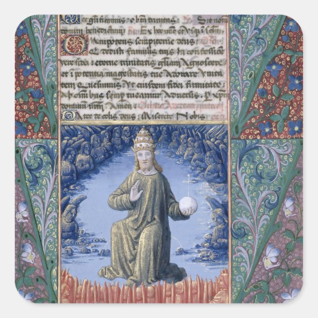 Christ in Majesty Square Sticker (Front)