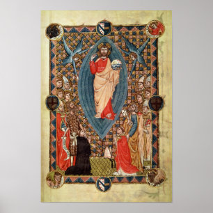Christ in Majesty with Saints Poster
