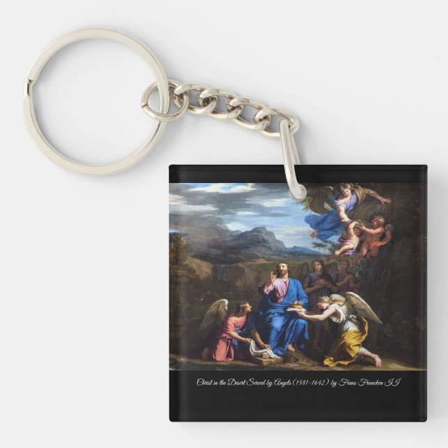 Christ in the desert key ring (Front)