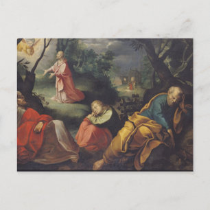 Christ in the Garden of Olives, 1625 Postcard
