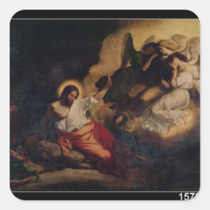 Christ in the Garden of Olives, 1827 Square Sticker