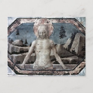 Christ in the grave by Jacopo Bellini Postcard