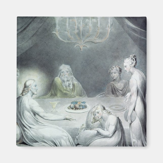 Christ in the House of Martha and Mary Magnet (Front)