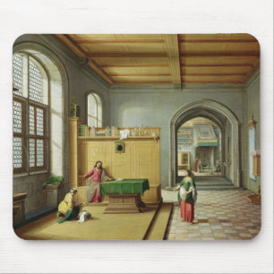 Christ in the House of Martha and Mary Mouse Pad