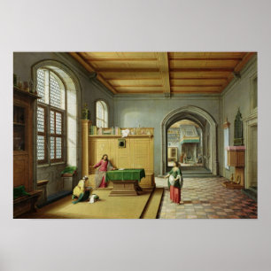 Christ in the House of Martha and Mary Poster