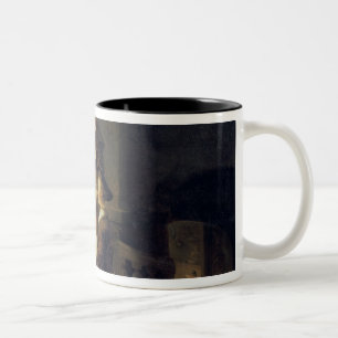 Christ in the House of Martha and Mary Two-Tone Coffee Mug