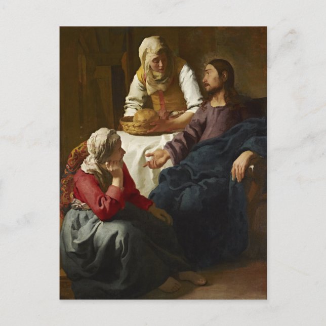 Christ in the House of Martha and Mary (Vermeer) Postcard (Front)