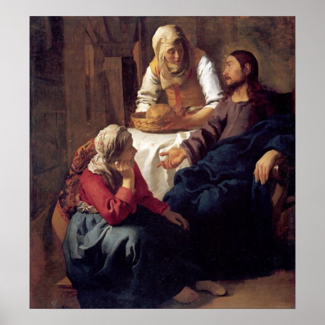 Christ in the House of Mary and Martha Poster (Front)